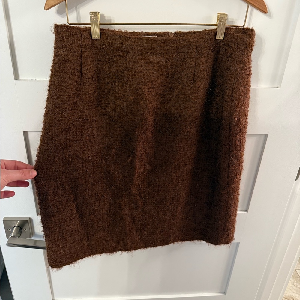 Henri Bendel Brown Mini Pencil Skirt Casual